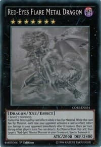 Red-Eyes Flare Metal Dragon (Ghost Rare) — Clash of Rebellions card