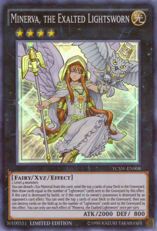 Minerva, the Exalted Lightsworn (Super Rare) — Yu-Gi-Oh! Championship Series Prize Cards card
