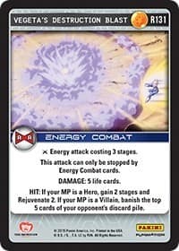 Vegeta's Destruction Blast — Panini: Evolution card