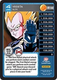 Vegeta - Elite — Panini: Evolution card
