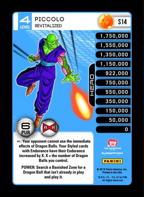 Piccolo - Revitalized (High Tech Foil) — Panini: Evolution card