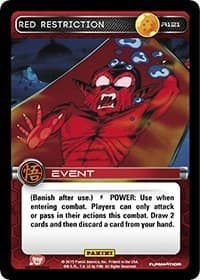 Red Restriction — Panini: Movie Collection card