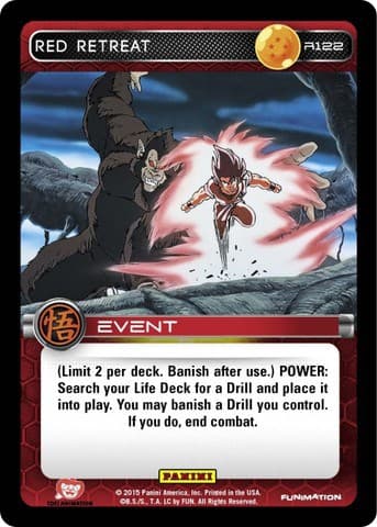 Red Retreat — Panini: Movie Collection card