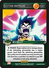 Saiyan Outrage — Panini: Heroes & Villains card