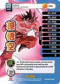Goku - Kaio-Ken Enhanced (High Tech Foil) — Panini: Set 1 card