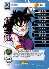 Gohan - Determined (Rainbow Parallel Foil) — Panini: Set 1 card