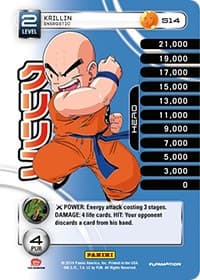 Krillin - Energetic (Rainbow Parallel Foil) — Panini: Set 1 card