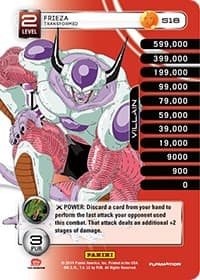 Frieza - Transformed (Rainbow Parallel Foil) — Panini: Set 1 card