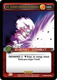 Red Energy Defensive Stance — Panini: Set 1 card