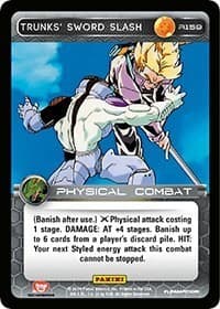 Trunks' Sword Slash — Panini: Set 1 card