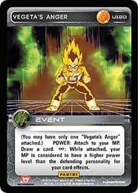 Vegeta's Anger — Panini: Set 1 card