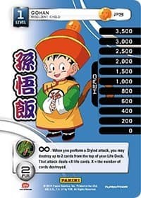 Gohan - Resilient Child (SDCC 2014) — Panini Promo Cards card