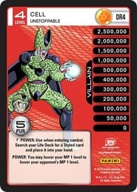 Cell - Unstoppable (High Tech Foil) — Panini: Perfection card