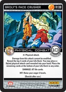 Broly's Face Crusher — Panini: Vengeance card
