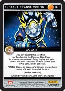 Instant Transmission — Panini: Vengeance card