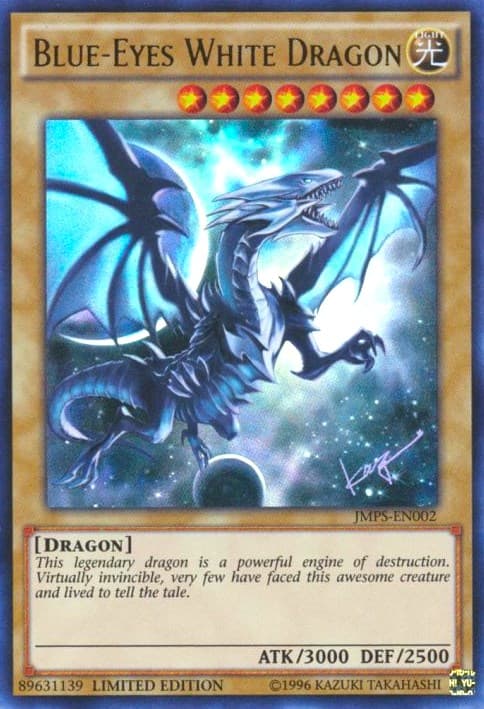 Blue-Eyes White Dragon (JMPS-EN002) — Shonen Jump Magazine Promos card