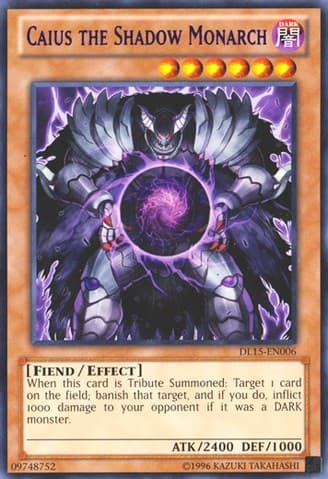 Caius the Shadow Monarch (Purple) — Duelist League Promo card