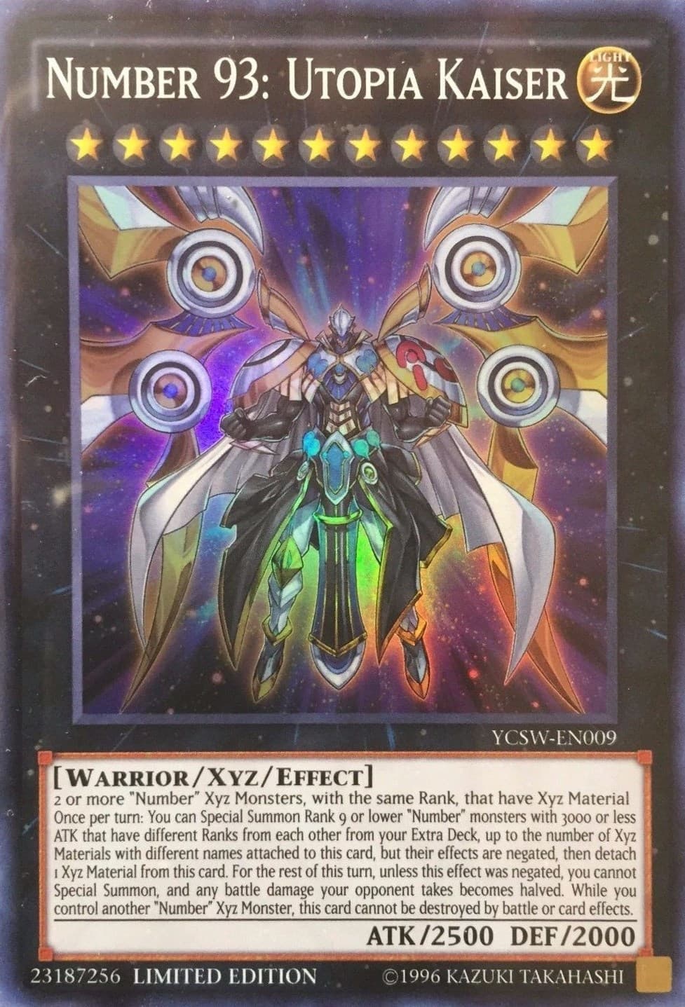 Number 93: Utopia Kaiser — Yu-Gi-Oh! Championship Series Prize Cards card