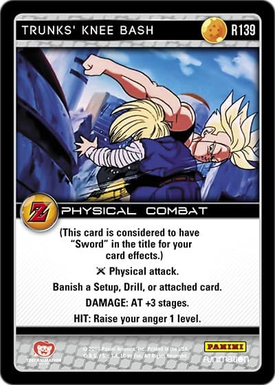 Trunks' Knee Bash — Panini: Awakening card