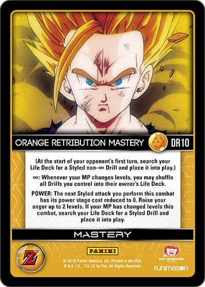 Orange Retribution Mastery — Panini: Awakening card