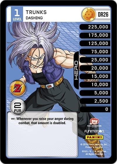 Trunks - Dashing — Panini: Awakening card