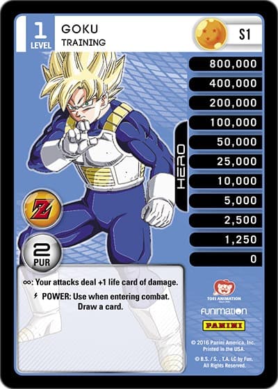 Goku - Training (Rainbow Parallel Foil) — Panini: Awakening card
