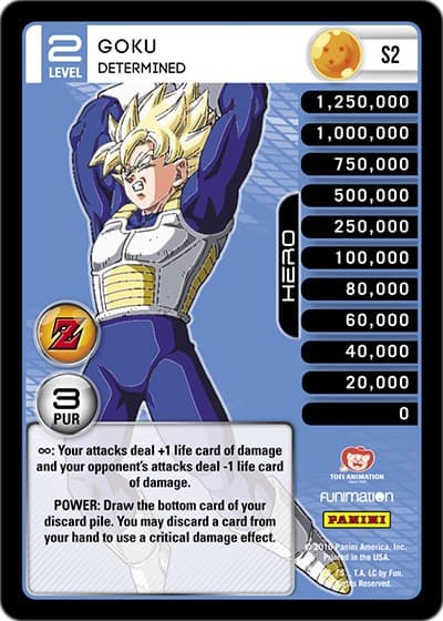 Goku - Determined (Rainbow Parallel Foil) — Panini: Awakening card