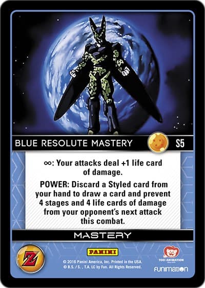 Blue Resolute Mastery (High Tech Foil) — Panini: Awakening card