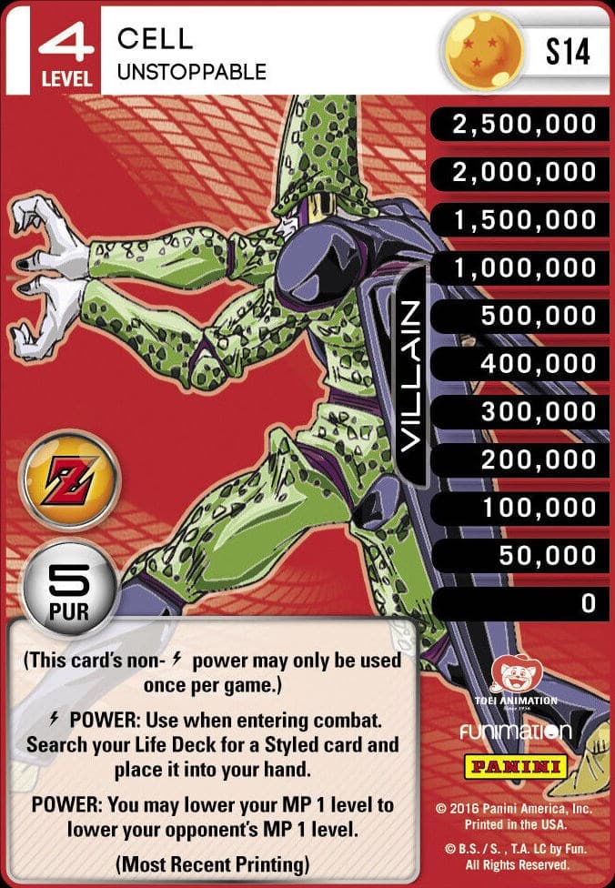 Cell - Unstoppable (High Tech Foil) — Panini: Awakening card