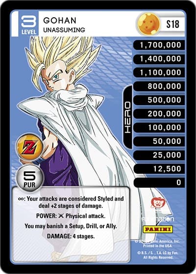 Gohan - Unassuming (High Tech Foil) — Panini: Awakening card