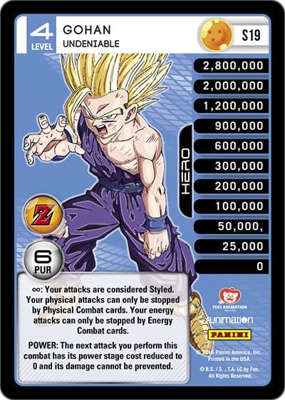 Gohan - Undeniable (Rainbow Parallel Foil) — Panini: Awakening card