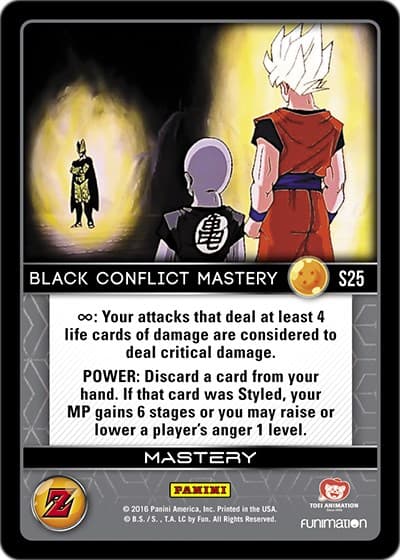 Black Conflict Mastery (High Tech Foil) — Panini: Awakening card