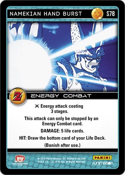 Namekian Hand Burst — Panini: Awakening card
