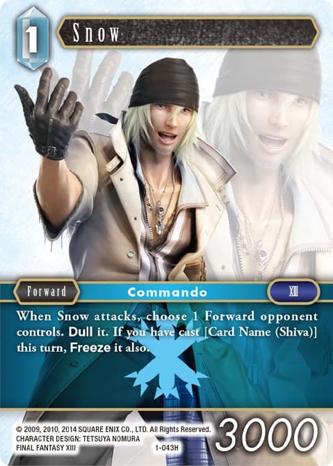 Snow — Opus I card