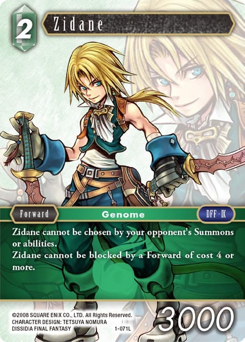 Zidane — Opus I card
