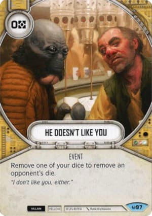 He Doesn't Like You — Awakenings card