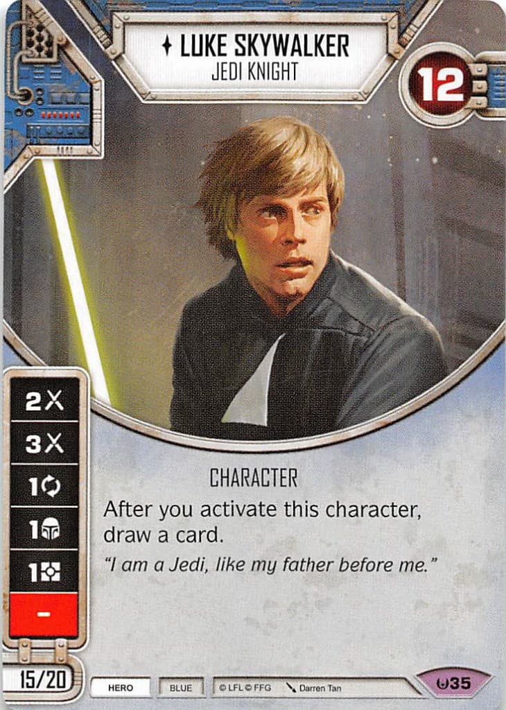Luke Skywalker - Jedi Knight — Awakenings card