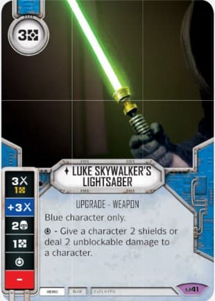 Luke Skywalker's Lightsaber — Awakenings card