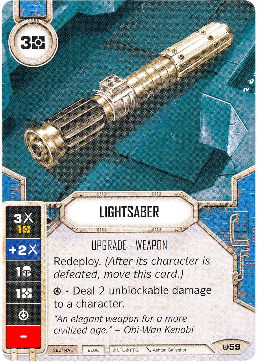 Lightsaber — Awakenings card