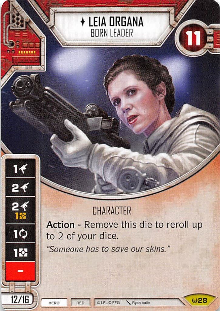 Leia Organa - Born Leader (Card Only) — Awakenings card