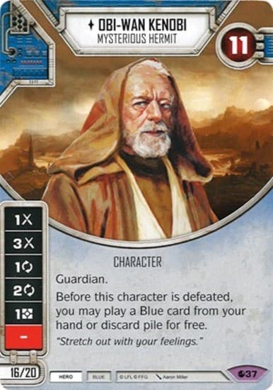 Obi-Wan Kenobi - Mysterious Hermit (Card Only) — Spirit of Rebellion card