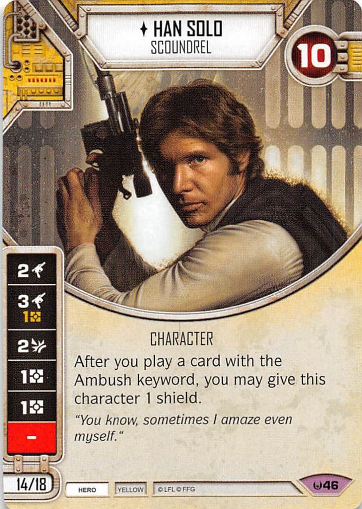 Han Solo - Scoundrel (Card Only) — Awakenings card