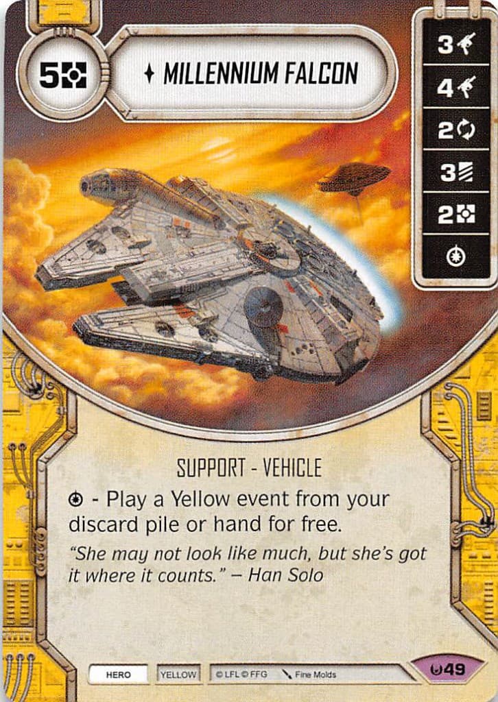 Millennium Falcon (Card Only) — Awakenings card
