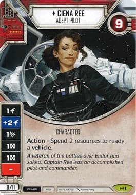 Ciena Ree - Adept Pilot — Empire at War card