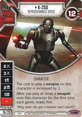 K-2SO - Reprogrammed Droid — Empire at War card