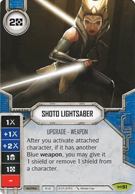 Shoto Lightsaber (Card Only) — Empire at War card
