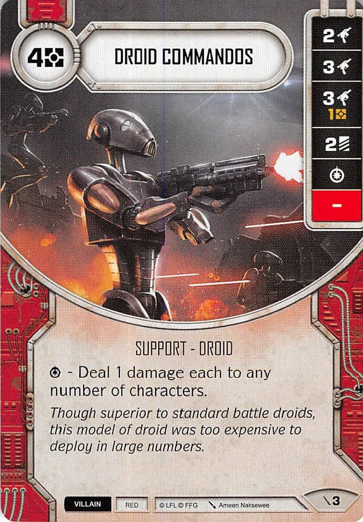 Droid Commandos — Two-Player Game card