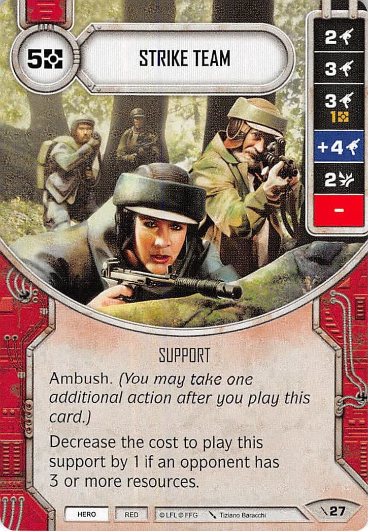 Strike Team (Card Only) — Two-Player Game card