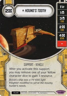 Hound's Tooth (Card Only) — Empire at War card