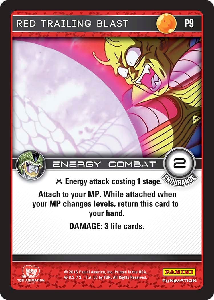 Red Trailing Blast (Perfection) — Panini Promo Cards card
